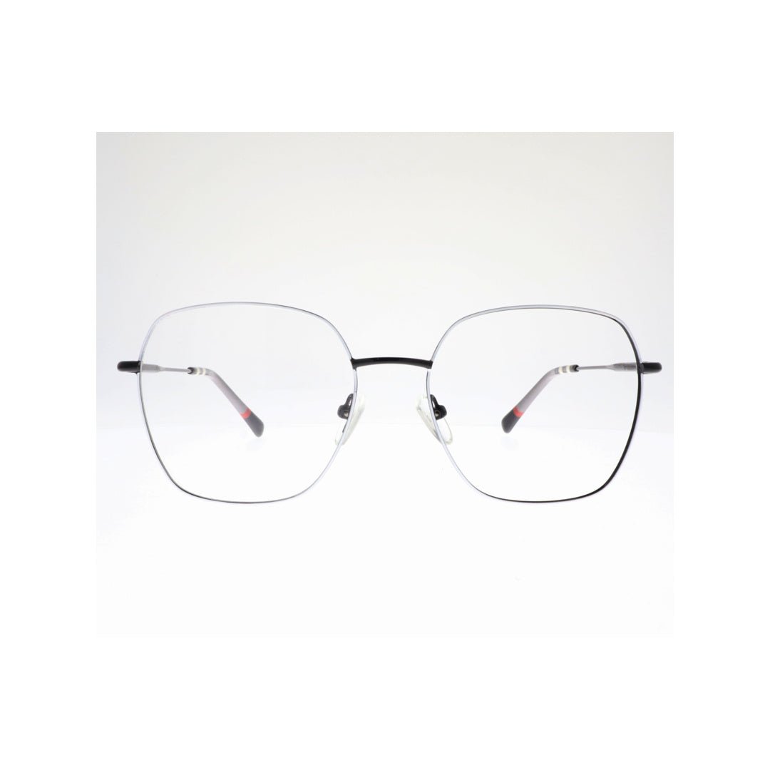 Joy Style For Unisex Metal Eyeglasses Square Shape Size 54 1256c5 White Black