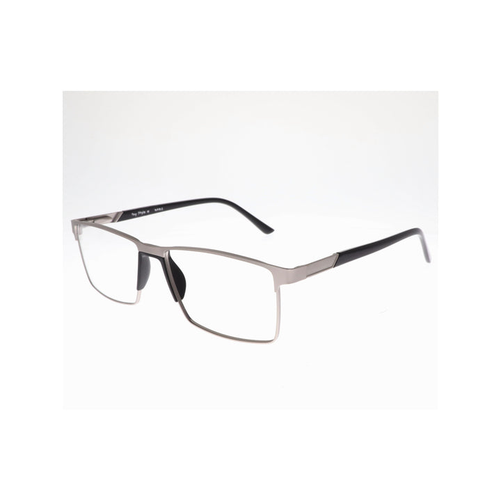 Joy Style For Unisex Metal Eyeglasses Square Shape Size 54 Ca8202m4 Matte Silver