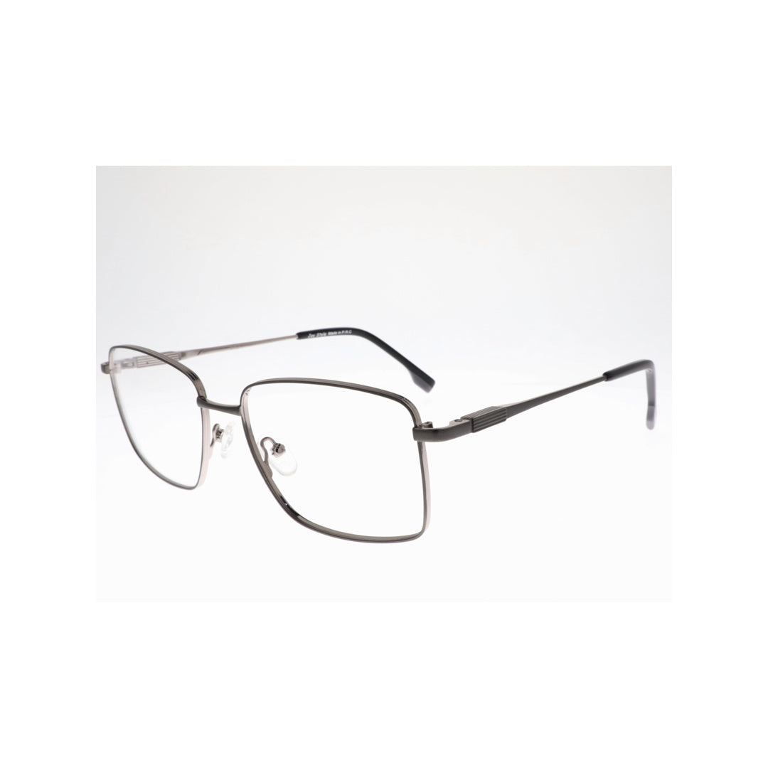 Joy Style For Unisex Metal Eyeglasses Square Shape Size 55 Yj0311c2 Gunmetal