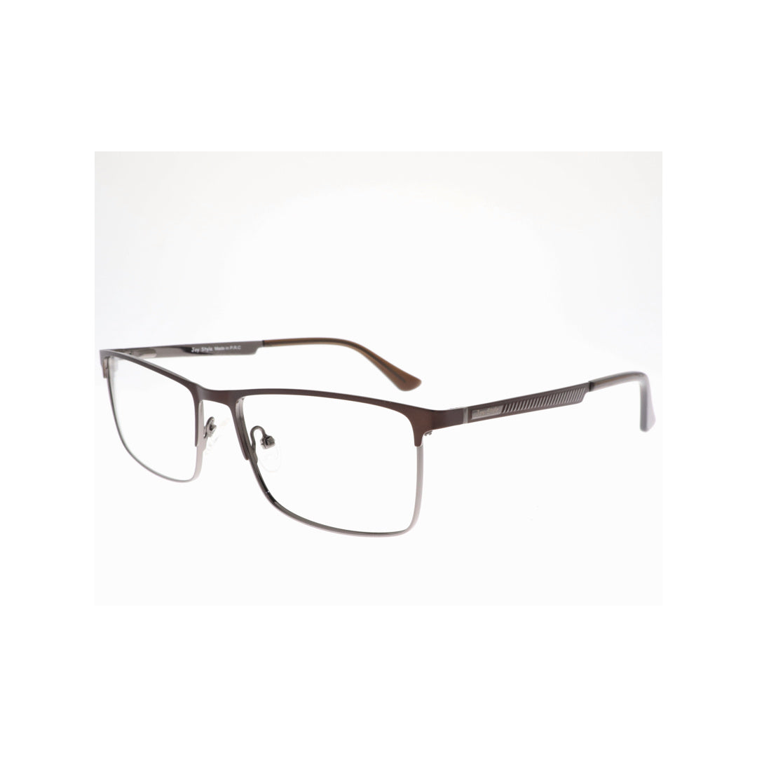 Joy Style For Unisex Metal Eyeglasses Square Shape Size 57 Old6616mc5 Matte Brown
