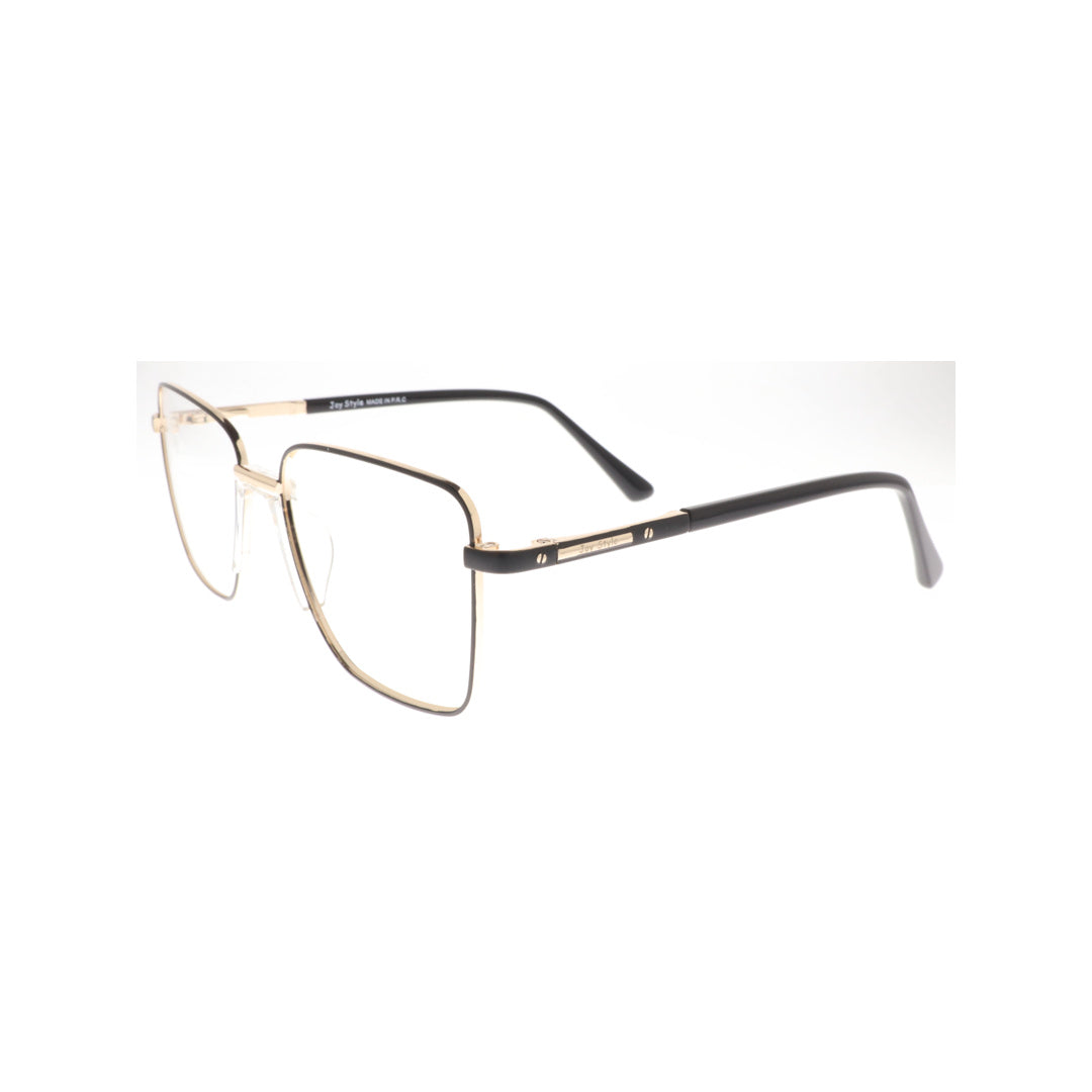 Joy Style For Unisex Metal Eyeglasses Square Size 54 6408c1 Black Gold