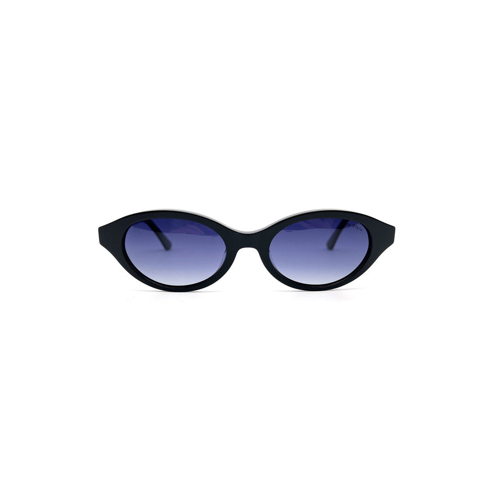 Joy Style For Unisex Oval Acetate Sunglasses Gold Temple C1 52-20-145