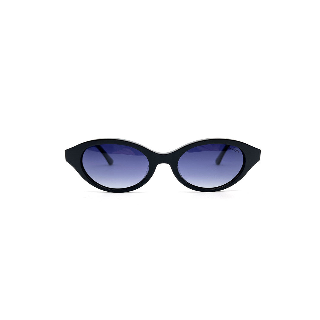 Joy Style For Unisex Oval Acetate Sunglasses Gold Temple C1 52-20-145