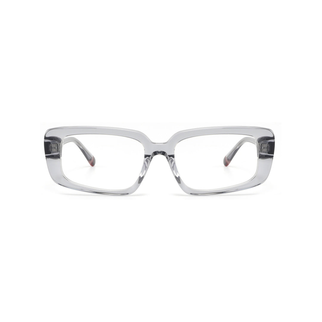 Joy Style For Unisex Round Acetate Eyeglasses C1 Gray 48-22-150