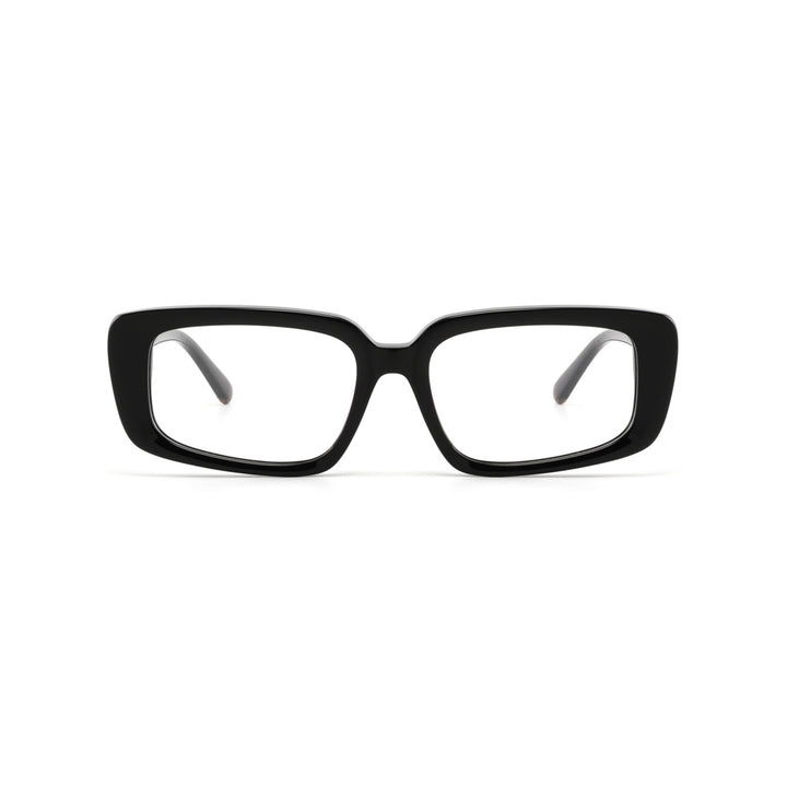 Joy Style For Unisex Round Acetate Eyeglasses C2 Black 48-22-150
