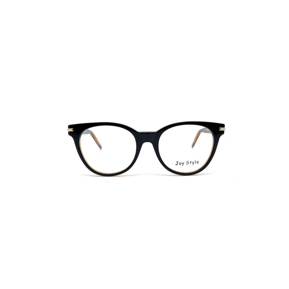 Joy Style For Unisex Round Acetate Eyeglasses C2 Brown 52-18-145