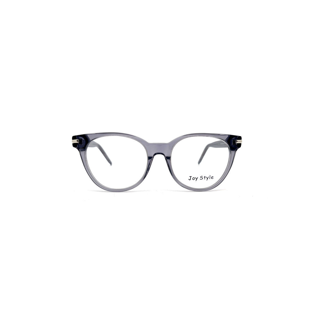 Joy Style For Unisex Round Acetate Eyeglasses C3 Grey 52-18-145