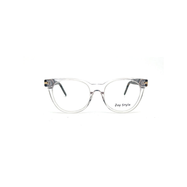 Joy Style For Unisex Round Acetate Eyeglasses C5 Clear 52-18-145