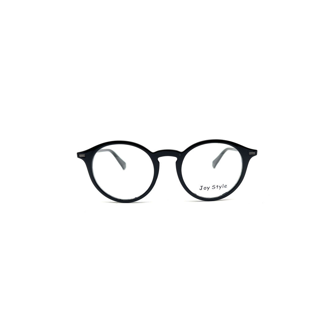 Joy Style For Unisex Round Tr Eyeglasses Black C2 Black 49-20-145