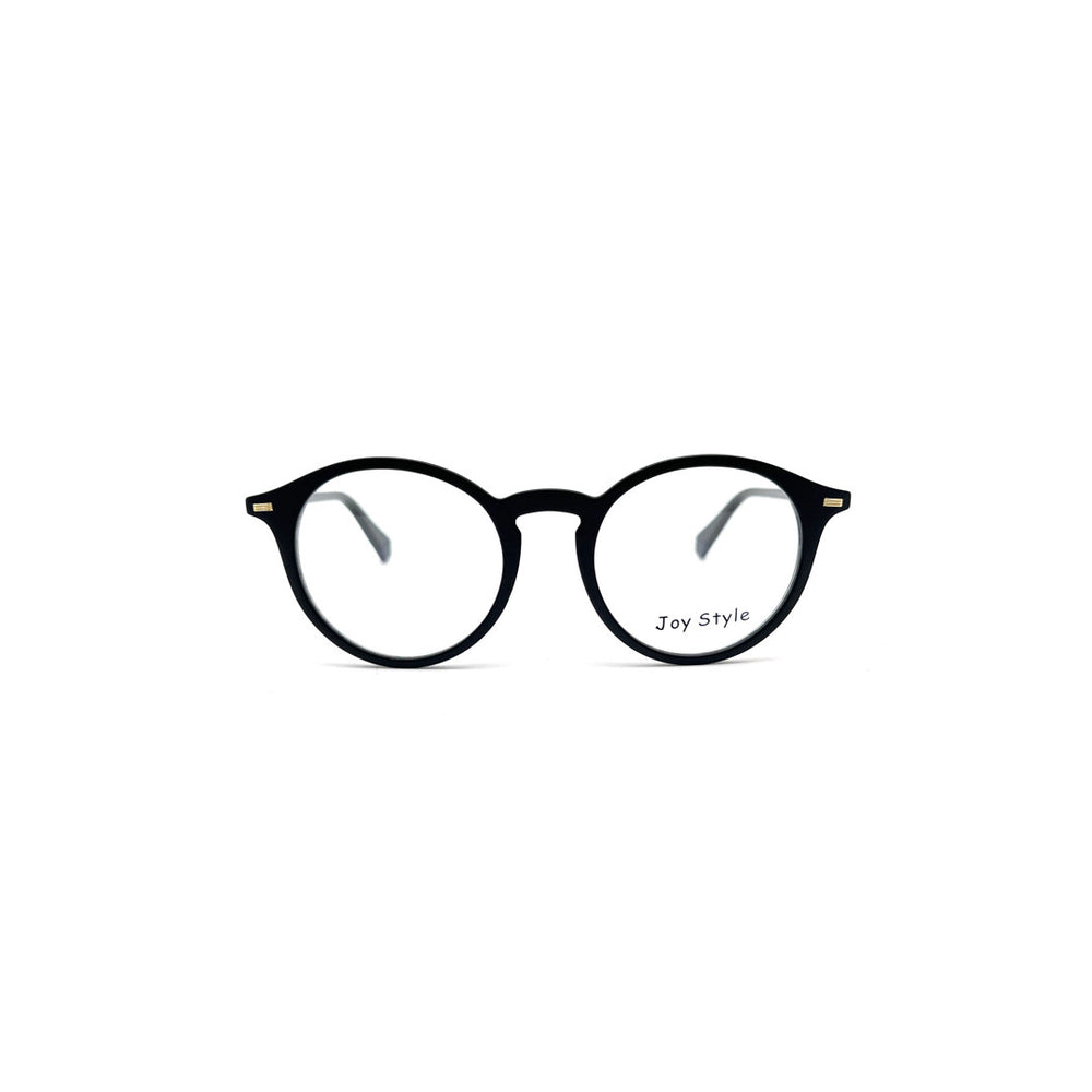 Joy Style For Unisex Round Tr Eyeglasses Gold C1 Black 49-20-145
