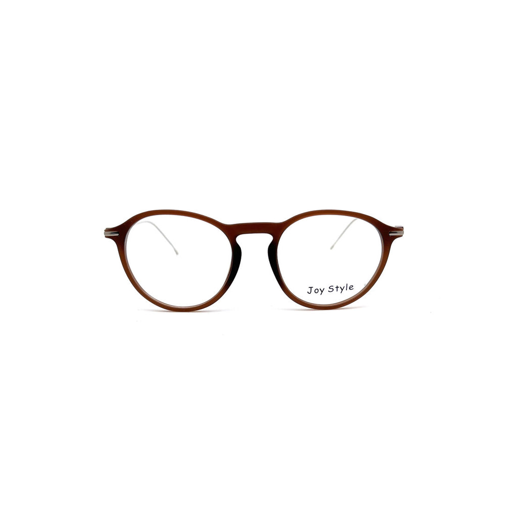 Joy Style For Unisex Round Tr Eyeglasses Grey Temple C5 50-18-150