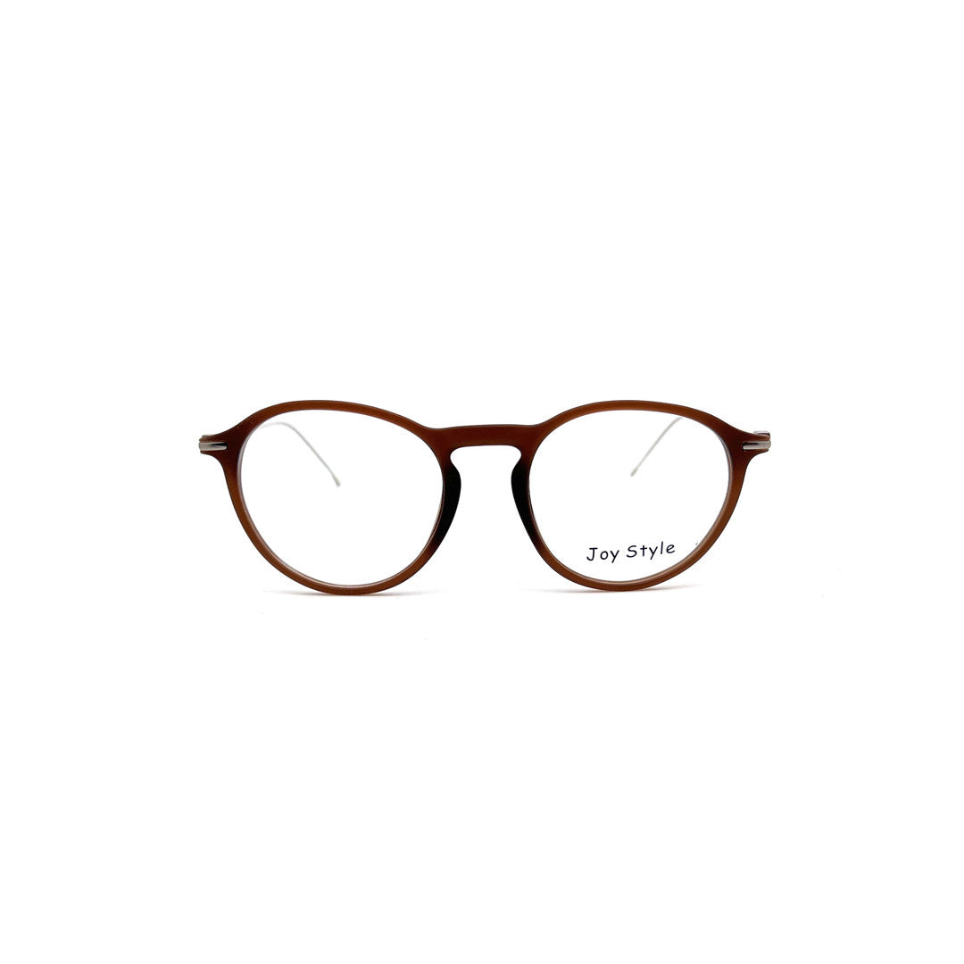 Joy Style For Unisex Round Tr Eyeglasses Grey Temple C5 50-18-150