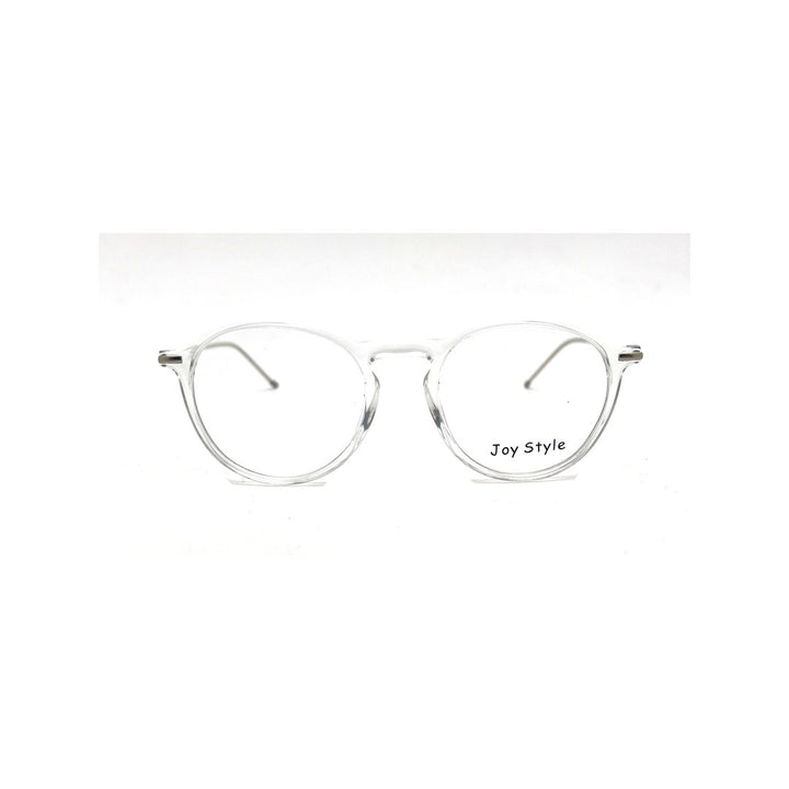 Joy Style For Unisex Round Tr Eyeglasses Silver Temple C6 50-18-150