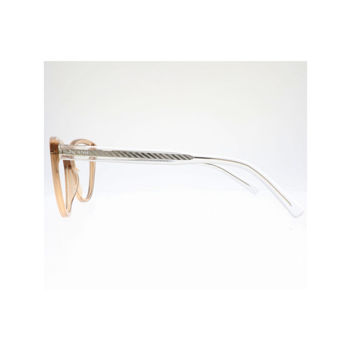 Joy Style For Women Eyeglasses Clip Cat Eye Shape Size 54 1284c4clip Light Brown