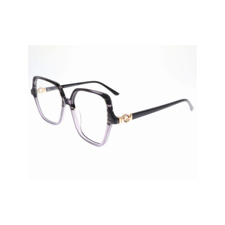 Joy Style For Women Eyeglasses Rectangular Shape Size 53 8080c2 Black Grey