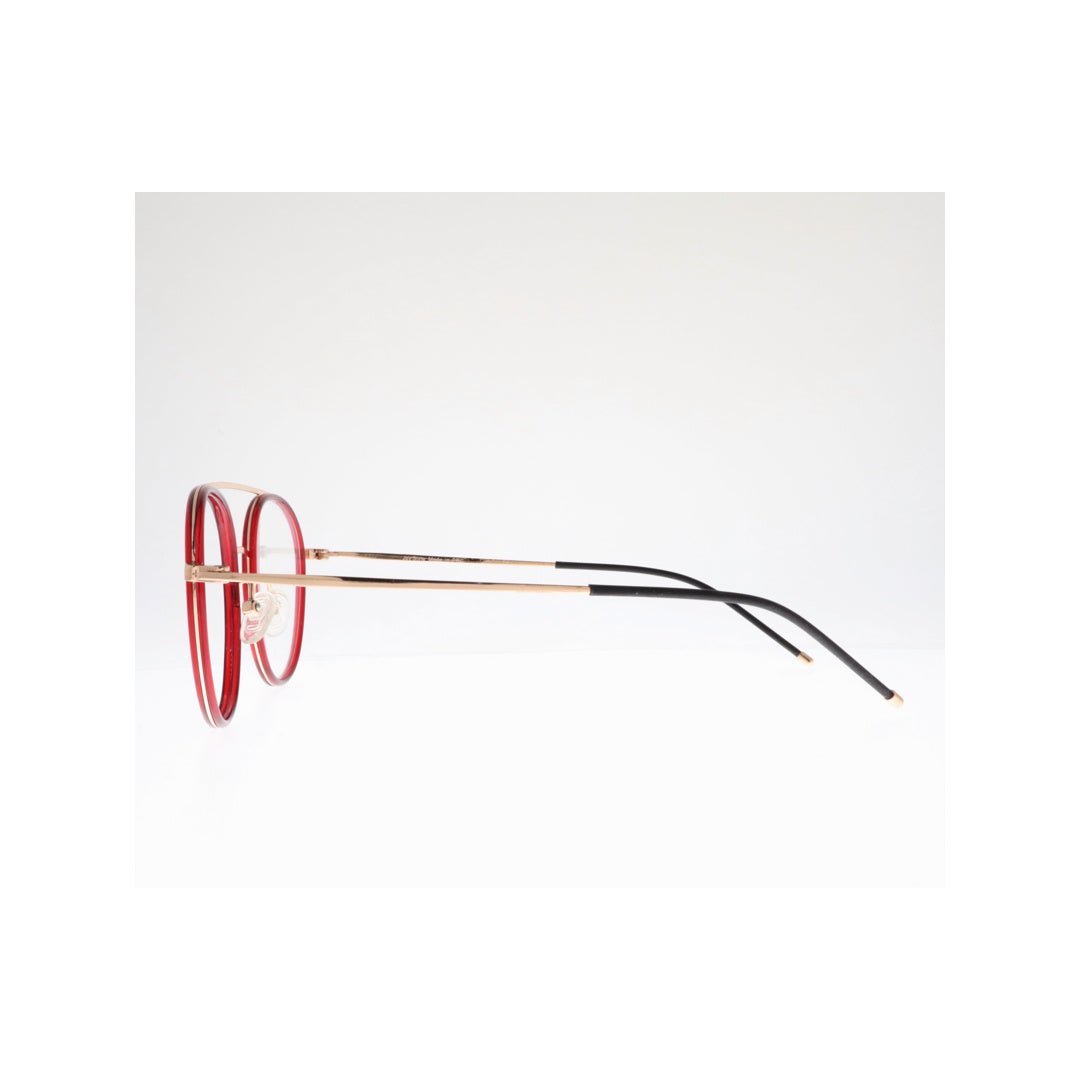 Joy Style For Women Eyeglasses Round Shape 49 Ns3034c6 Red Gold