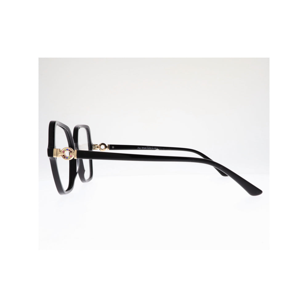 Joy Style For Women Eyeglasses Square Shape Size 53 Glf8080c1 Black