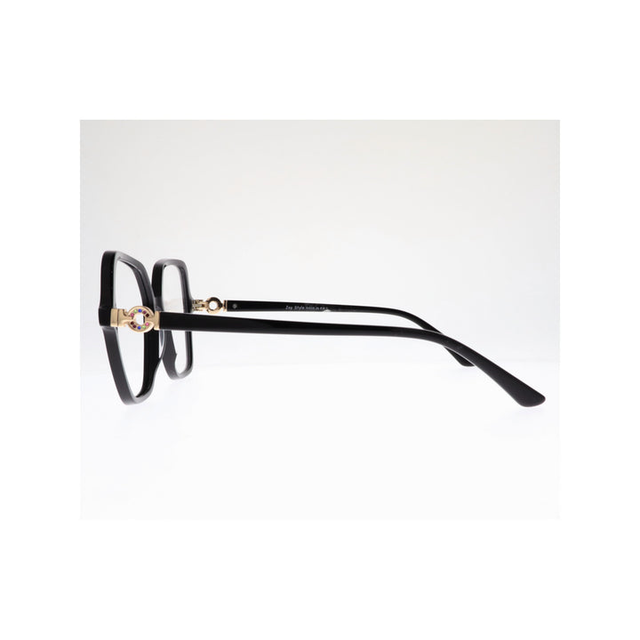 Joy Style For Women Eyeglasses Square Shape Size 53 Glf8080c1 Black