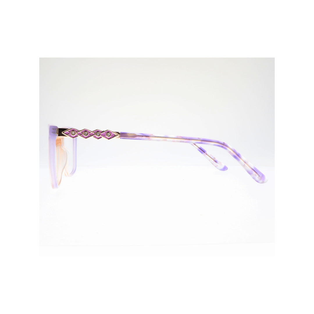 Joy Style For Women Eyeglasses Square Size 52 35107c4 Peach Purple Gradient