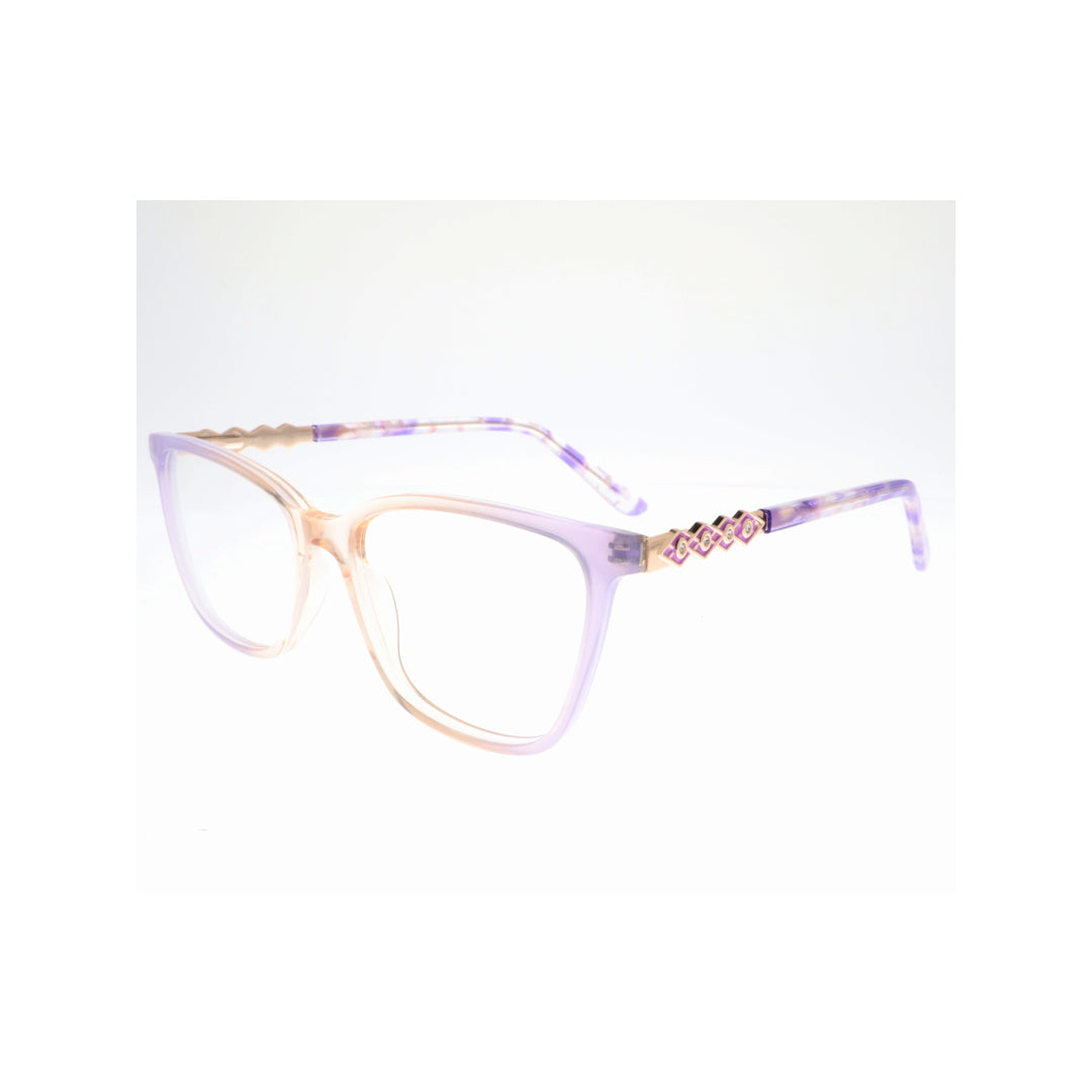 Joy Style For Women Eyeglasses Square Size 52 35107c4 Peach Purple Gradient