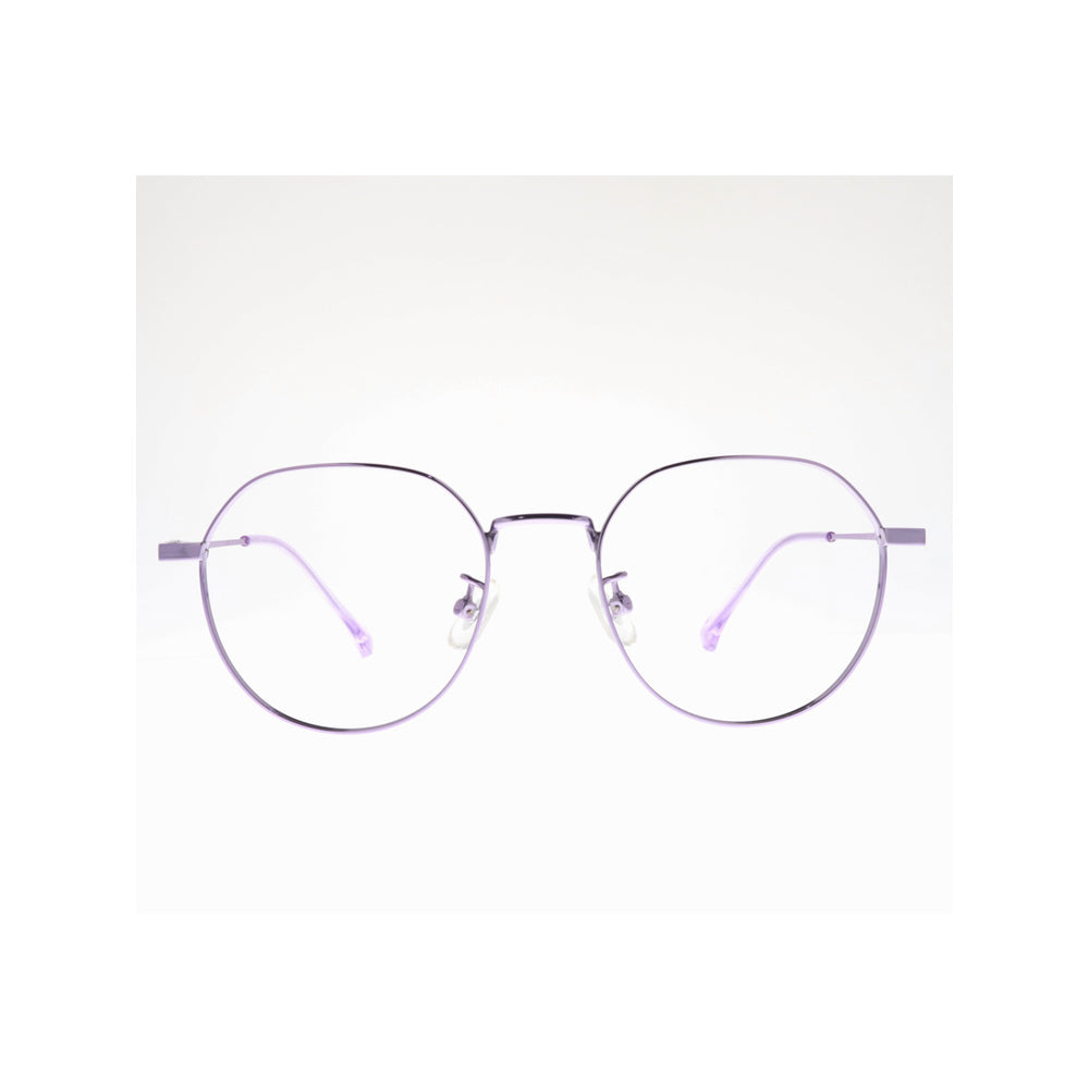Joy Style For Women Metal Eyeglasses Round Shape 48 25027c4 Violet