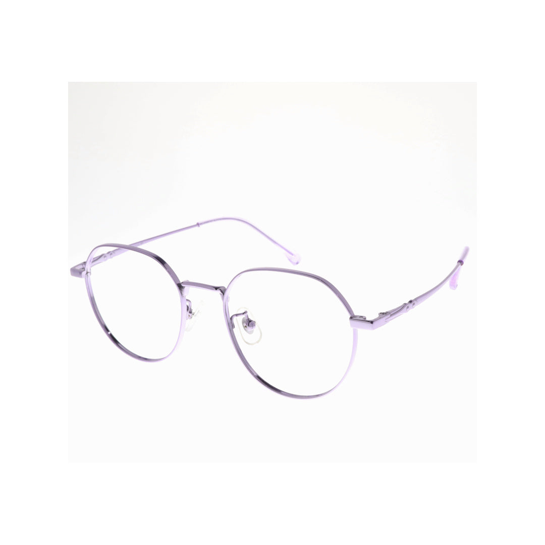 Joy Style For Women Metal Eyeglasses Round Shape 48 25027c4 Violet