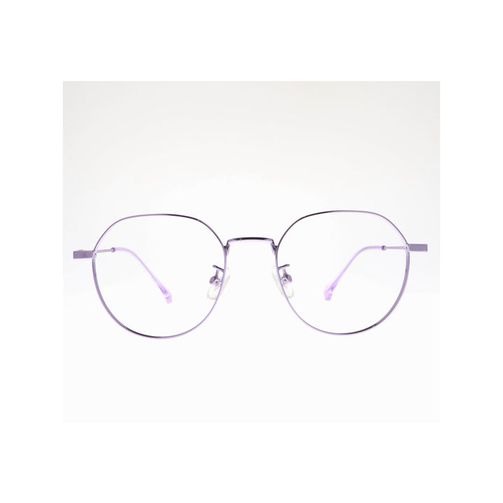 Joy Style For Women Metal Eyeglasses Round Shape 48 25027c4 Violet