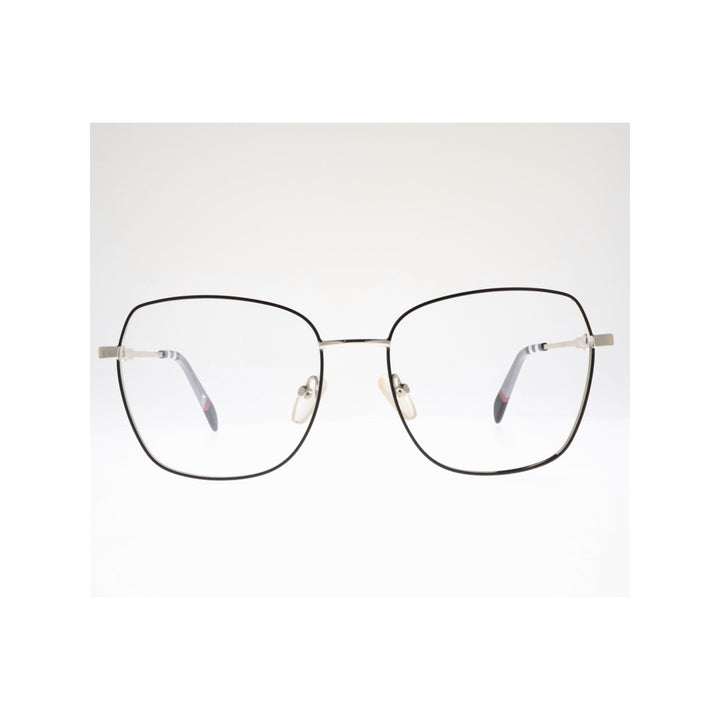 Joy Style For Women Metal Eyeglasses Square Shape 50 3009c2 Black Silver