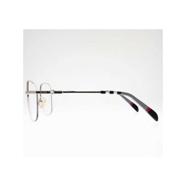 Joy Style For Women Metal Eyeglasses Square Shape 50 3009c2 Black Silver