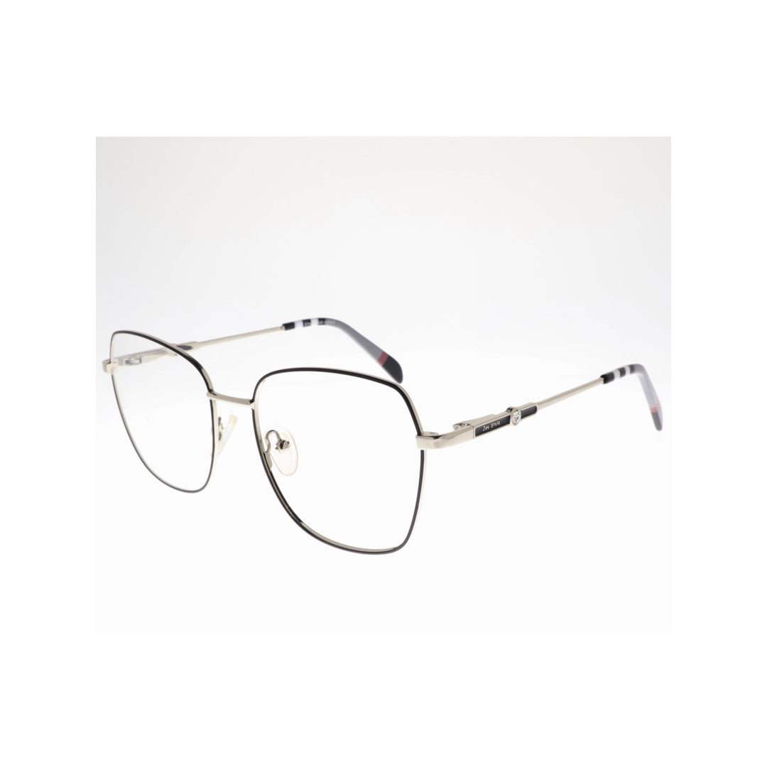 Joy Style For Women Metal Eyeglasses Square Shape 50 3009c2 Black Silver