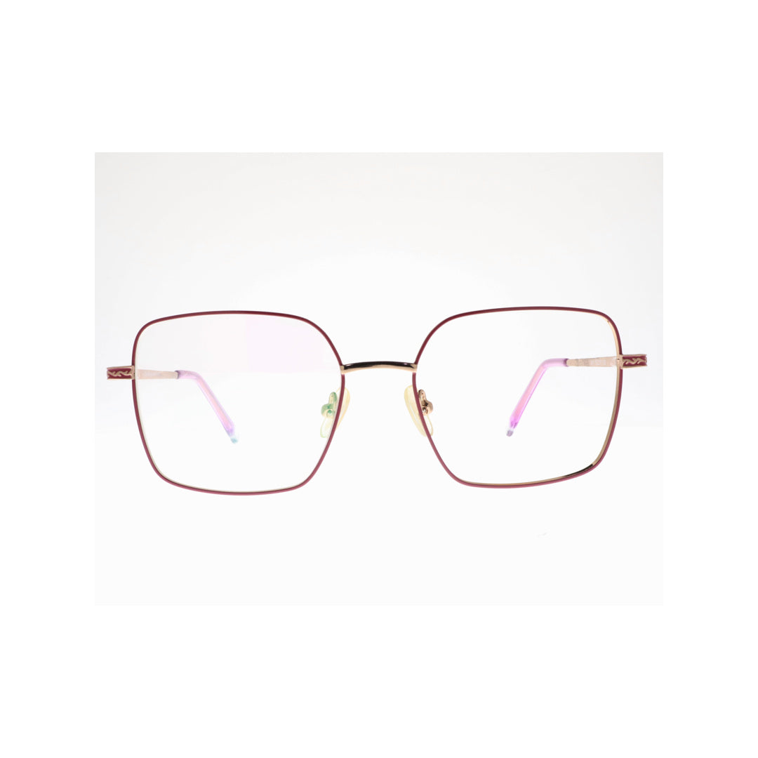 Joy Style For Women Metal Eyeglasses Square Shape 50 3611c8 Pink