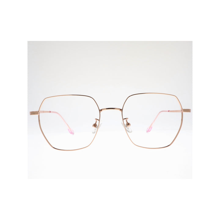 Joy Style For Women Metal Eyeglasses Square Shape 51 25006c1 Rosegold