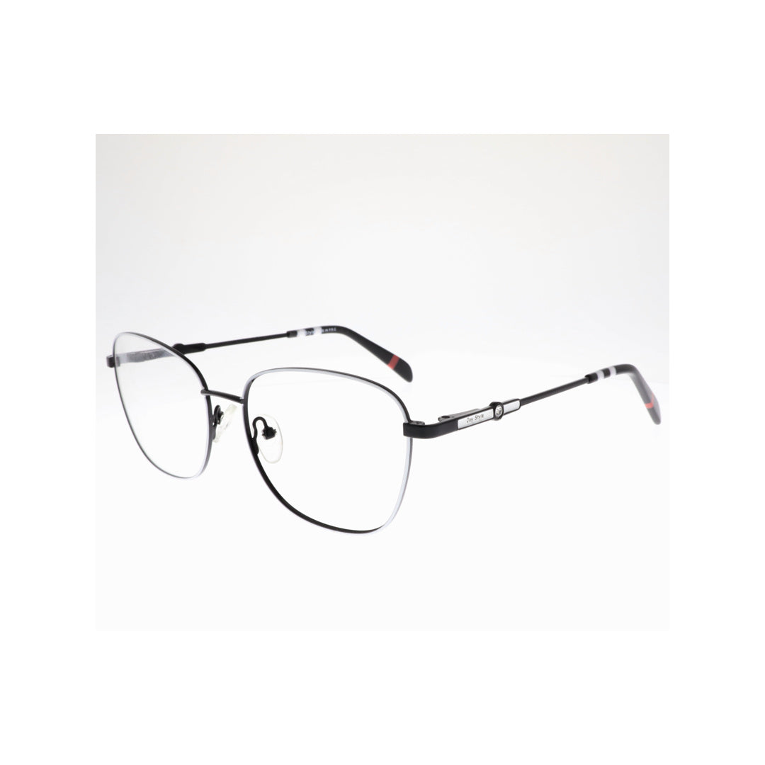 Joy Style For Women Metal Eyeglasses Square Shape 54 3008c3 Black White