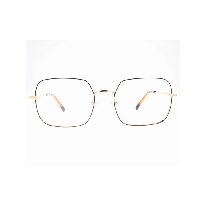 Joy Style For Women Metal Eyeglasses Square Shape Size 54 1261c1 Black Gold