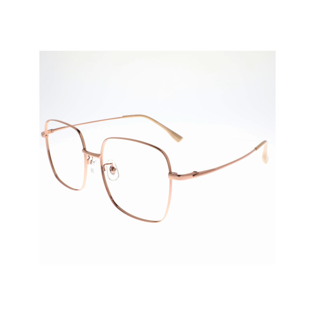 Joy Style For Women Metal Eyeglasses Square Shape Size 54 25011c1 Rosegold