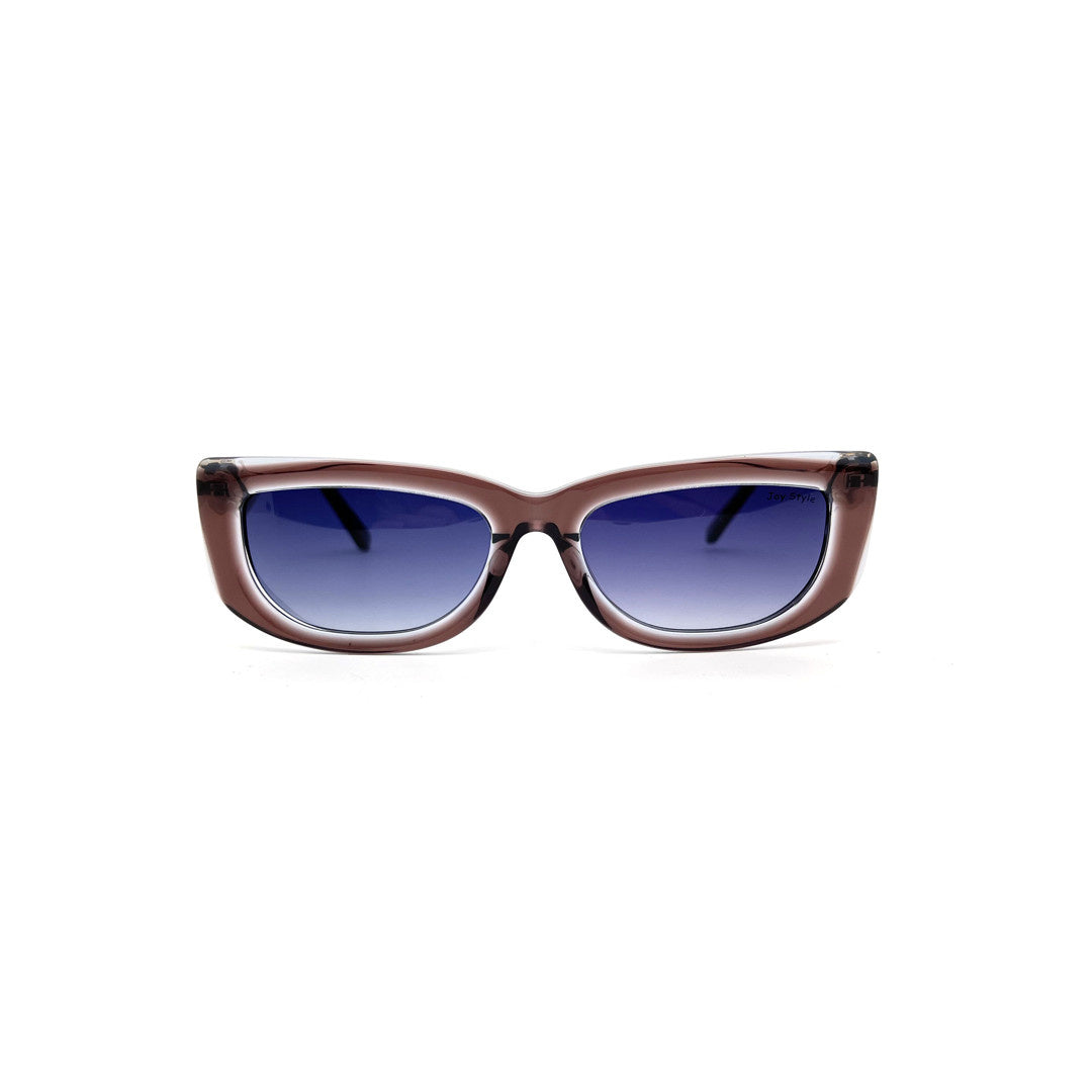 Joy Style For Women Rectangular Acetate Sunglasses C2 Brown 55-17-142