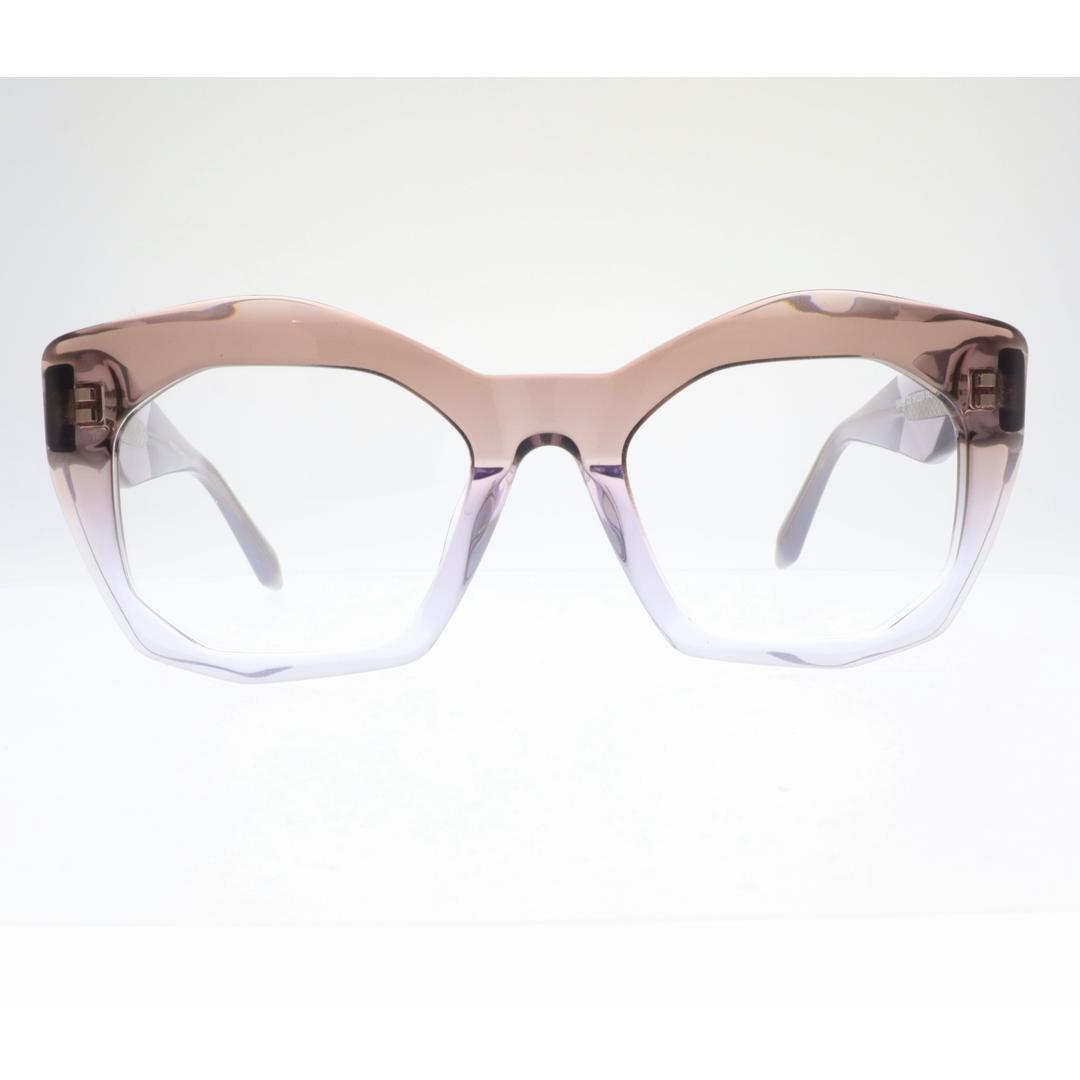 Joy Style For Women's Eyeglasses Cat Eye Size 51 6066c2 Peach Purple Gradient