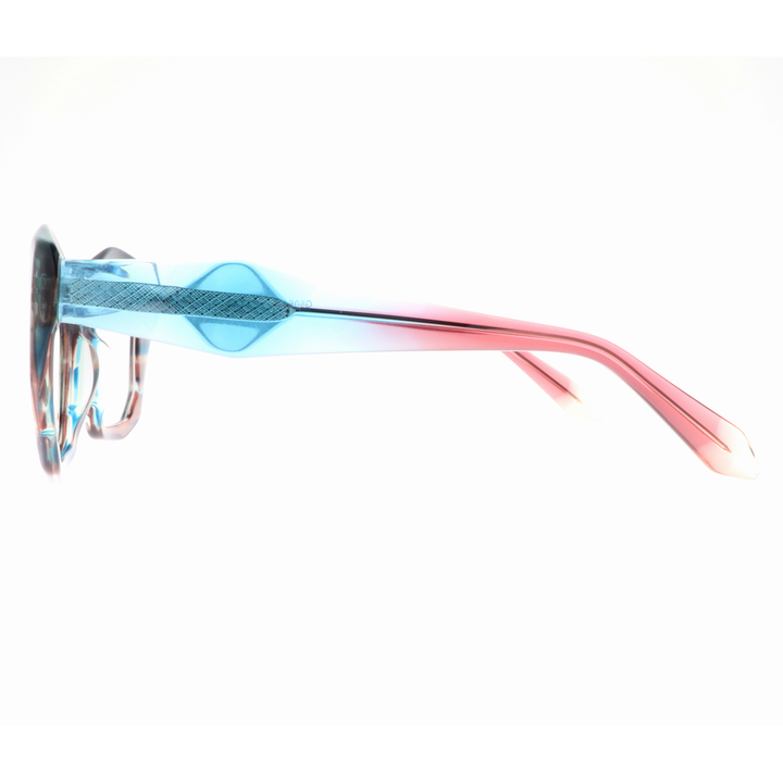 Joy Style For Women's Eyeglasses Cat Eye Size 51 6066c3 Blue Pink Gradient