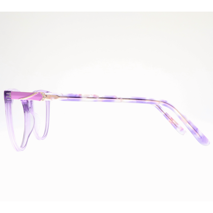Joy Style For Women's Eyeglasses Cat Eye Size 51 Zf35101c6 Violet