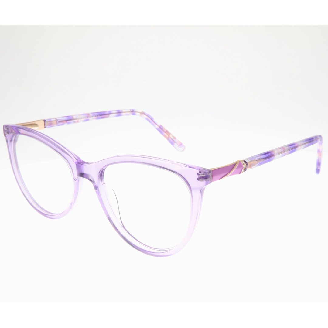 Joy Style For Women's Eyeglasses Cat Eye Size 51 Zf35101c6 Violet