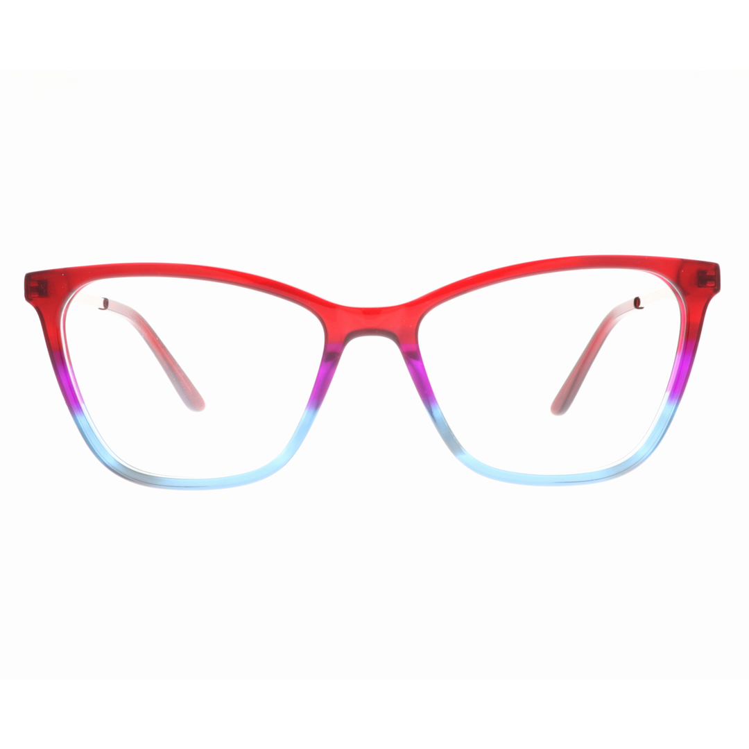 Joy Style For Women's Eyeglasses Cat Eye Size 52 35103c2 Red Blue
