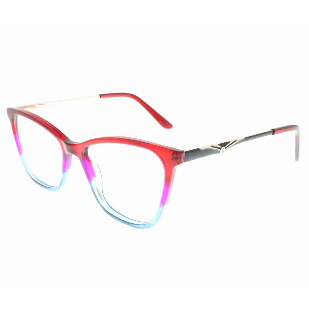 Joy Style For Women's Eyeglasses Cat Eye Size 52 35103c2 Red Blue