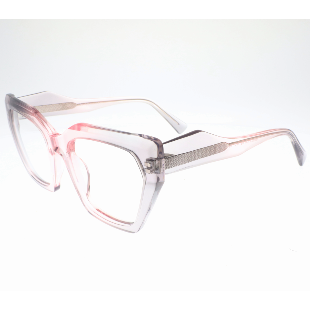 Joy Style For Women's Eyeglasses Cat Eye Size 52 6063c4 Grey Pink