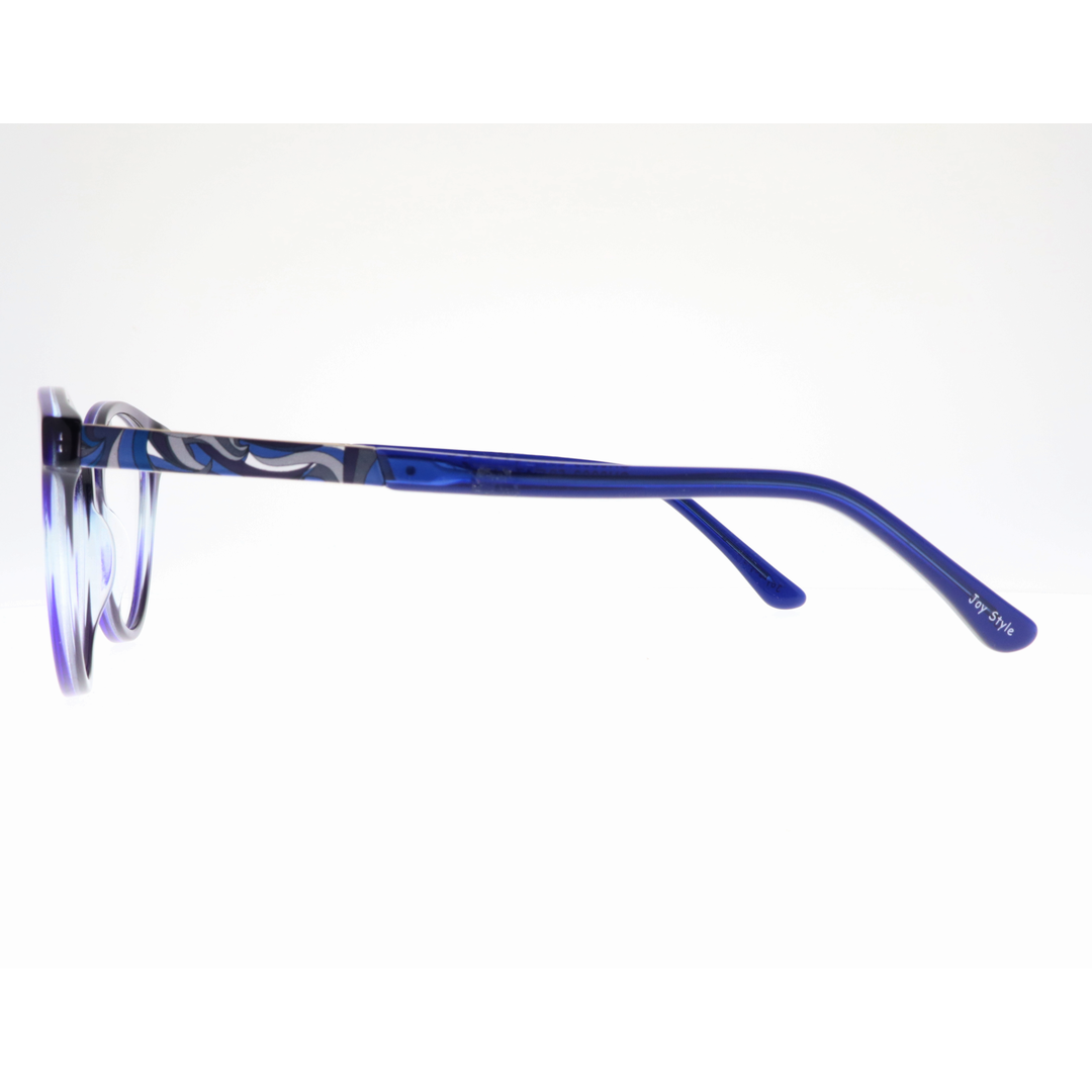 Joy Style For Women's Eyeglasses Cat Eye Size 52 Ch8002c3 Blue