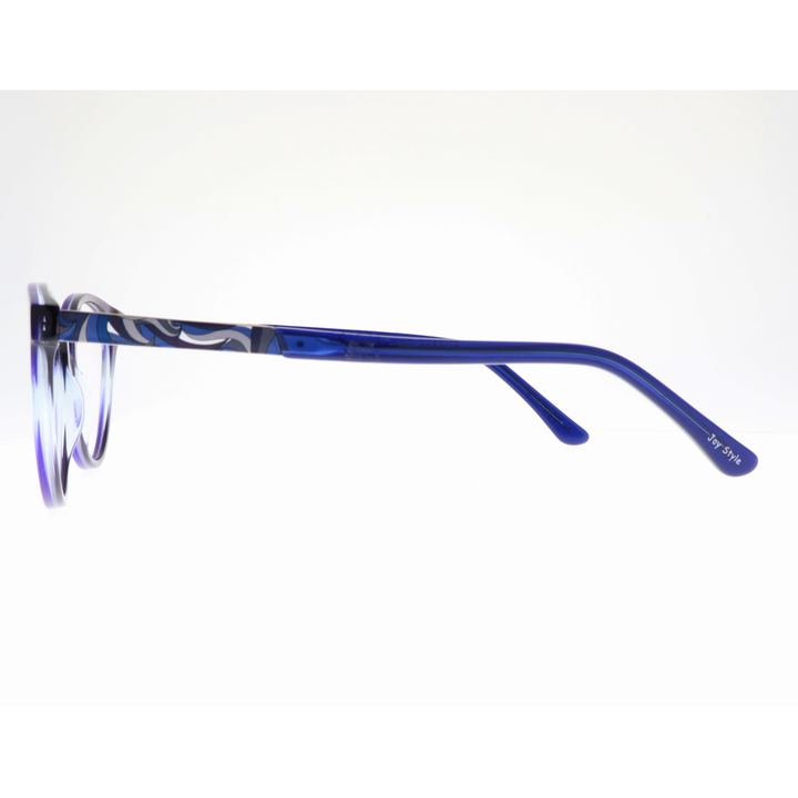 Joy Style For Women's Eyeglasses Cat Eye Size 52 Ch8002c3 Blue