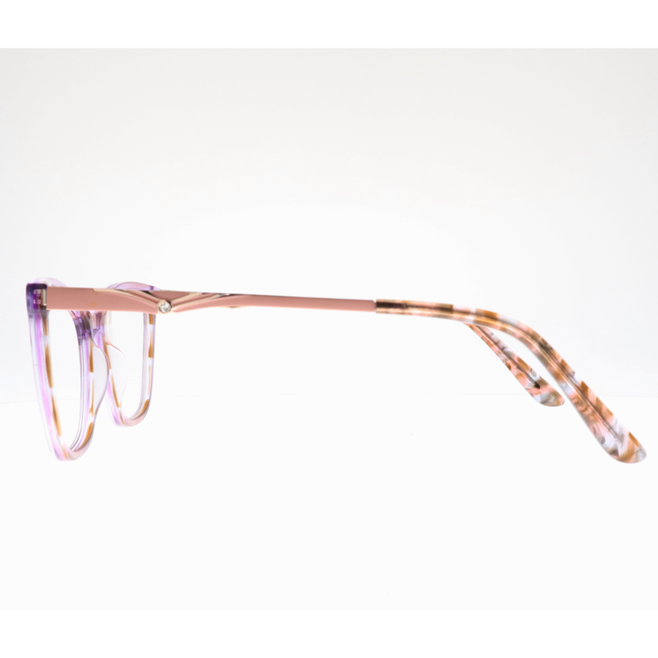 Joy Style For Women's Eyeglasses Cat Eye Size 52 Zf35103c4 Pink And Purple (Gradient).