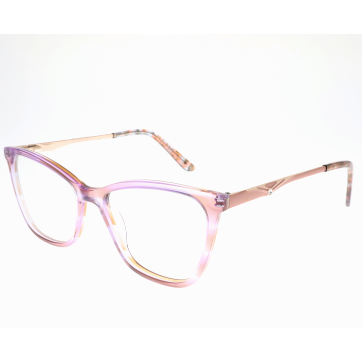 Joy Style For Women's Eyeglasses Cat Eye Size 52 Zf35103c4 Pink And Purple (Gradient).