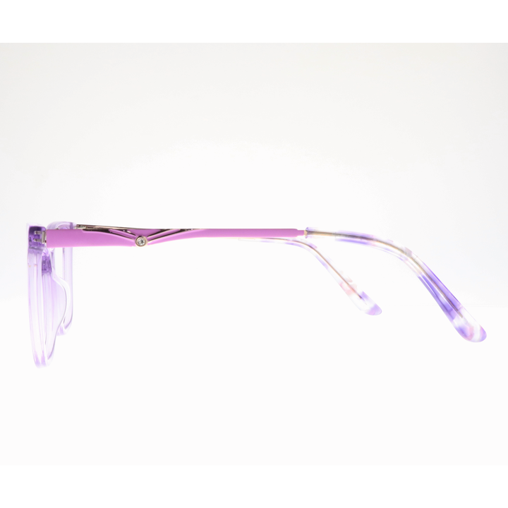 Joy Style For Women's Eyeglasses Cat Eye Size 52 Zf35103c6 Violet