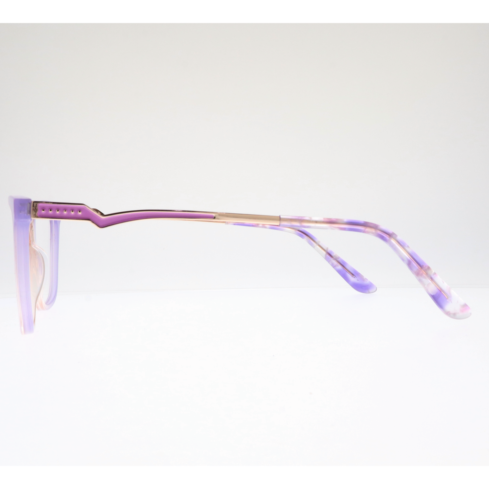 Joy Style For Women's Eyeglasses Cat Eye Size 52 Zf35108c4 Violet Pink