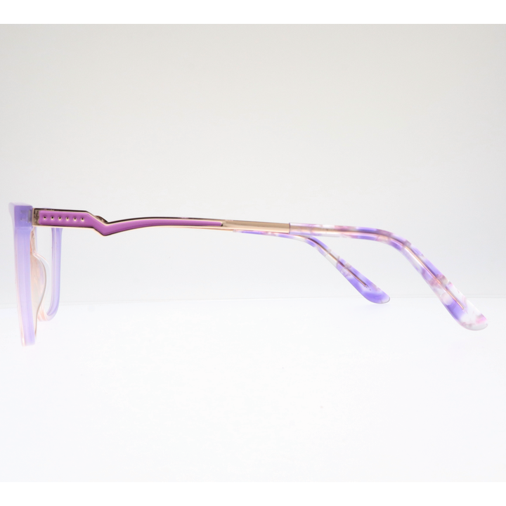 Joy Style For Women's Eyeglasses Cat Eye Size 52 Zf35108c4 Violet Pink